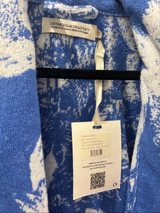 XSMALL- Desmond & Dempsey NWT Toile Jungle Print Robe - Picture 2 of 4